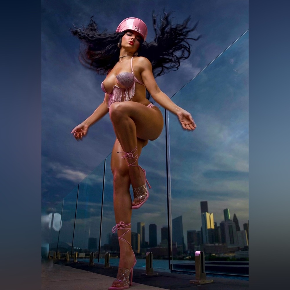 Pink Rhinestone dance set - Picture 5 of 7